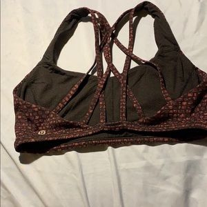 Strappy lulu sports bra size 10